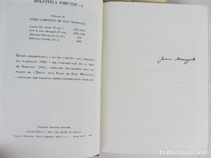 Libros de segunda mano: Obres Completes - Joan Maragall - Primera edici&oacute;n 1960 - Foto 6
