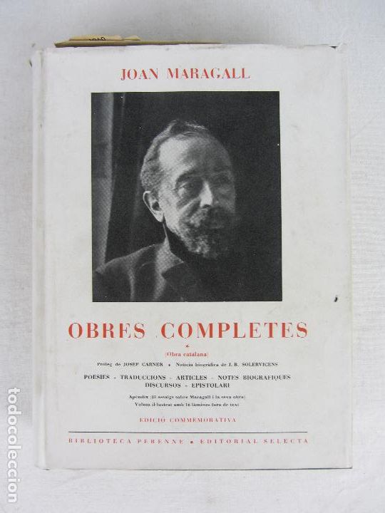 Libros de segunda mano: Obres Completes - Joan Maragall - Primera edici&oacute;n 1960 - Foto 1