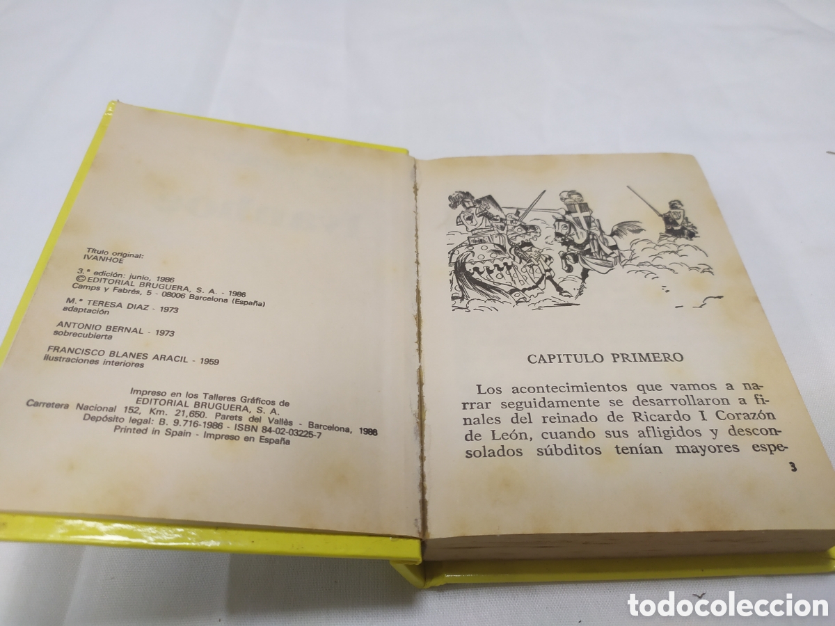 Libros de segunda mano: Ivanhoe, Walter Scott. Editorial Bruguera, 1986 - Foto 3