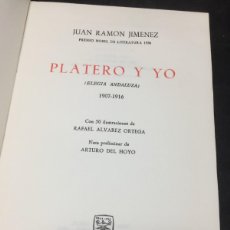 Libros de segunda mano: PLATERO Y YO. UN A ELEGÍA ANDALUZA. JUAN RAMON JIMENEZ, EDITORIAL AGUILAR 1963. Lote 365785566