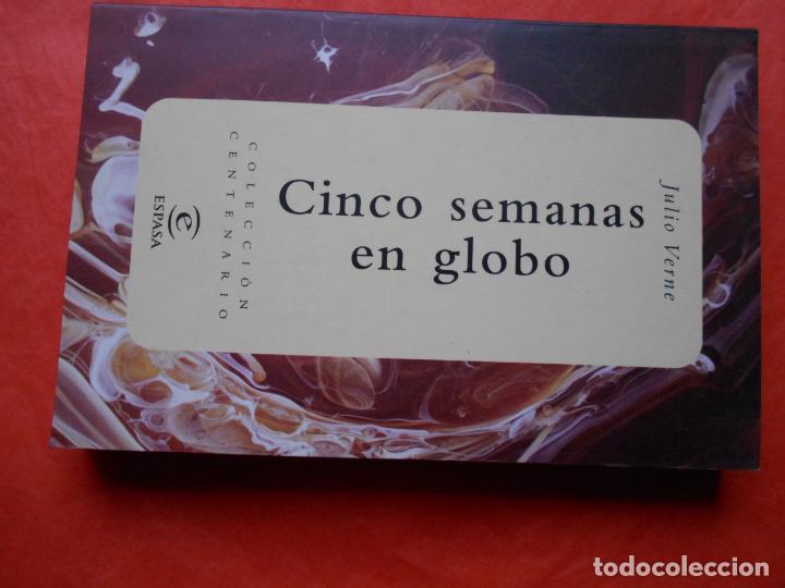 Libros de segunda mano: COLECCI&Oacute;N CENTENARIO ESPASA CINCO SEMANAS EN GLOBO JULIO VERNE - Foto 1