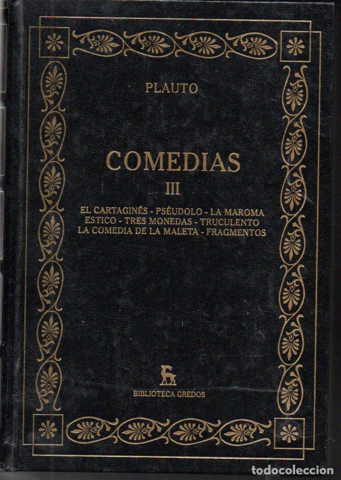 Libros de segunda mano: PLAUTO : COMEDIAS - TRES TOMOS (GREDOS, 2007) - Foto 4