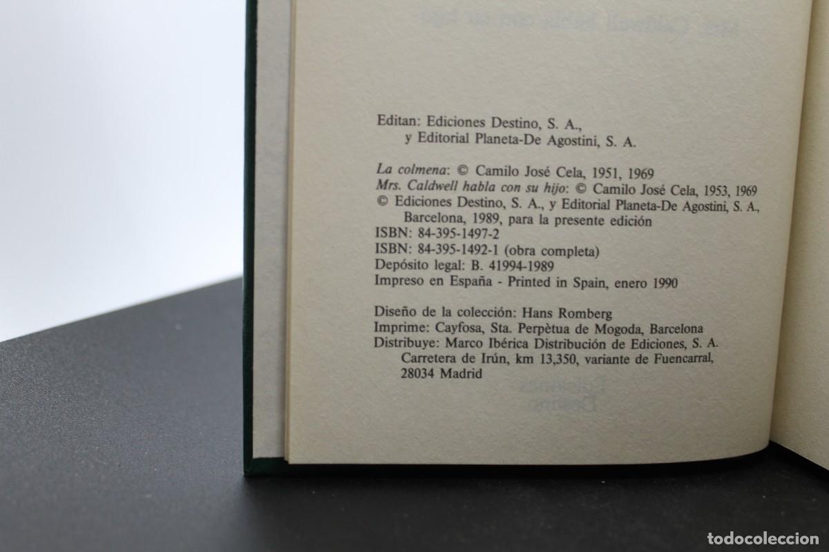 Libros de segunda mano: CAMILO JOSE CELA OBRAS COMPLETAS TOMO 5 EDICIONES DESTINO 1990 - Foto 2