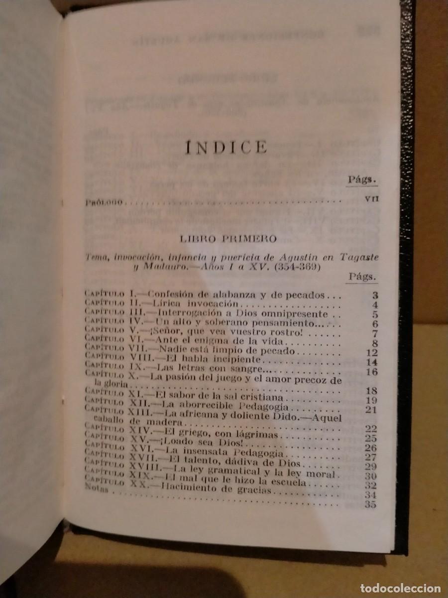 Libros de segunda mano: SAN AGUST&Iacute;N. CONFESIONES .AGUILAR - Foto 3