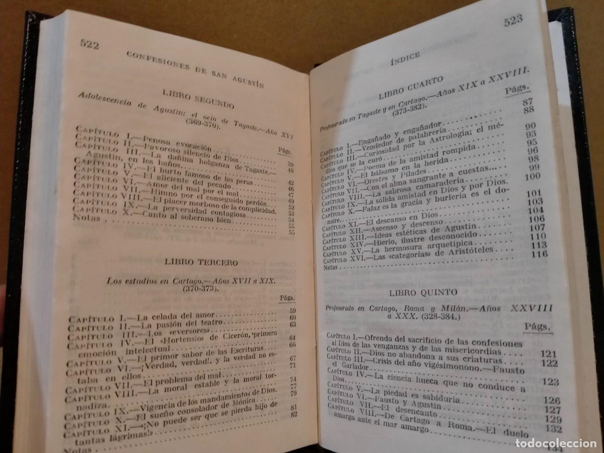 Libros de segunda mano: SAN AGUST&Iacute;N. CONFESIONES .AGUILAR - Foto 4
