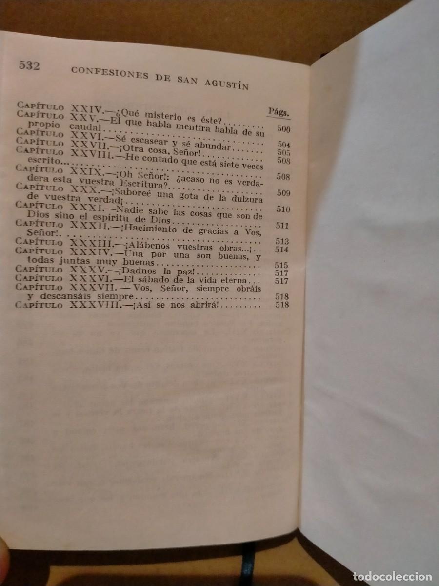 Libros de segunda mano: SAN AGUST&Iacute;N. CONFESIONES .AGUILAR - Foto 9