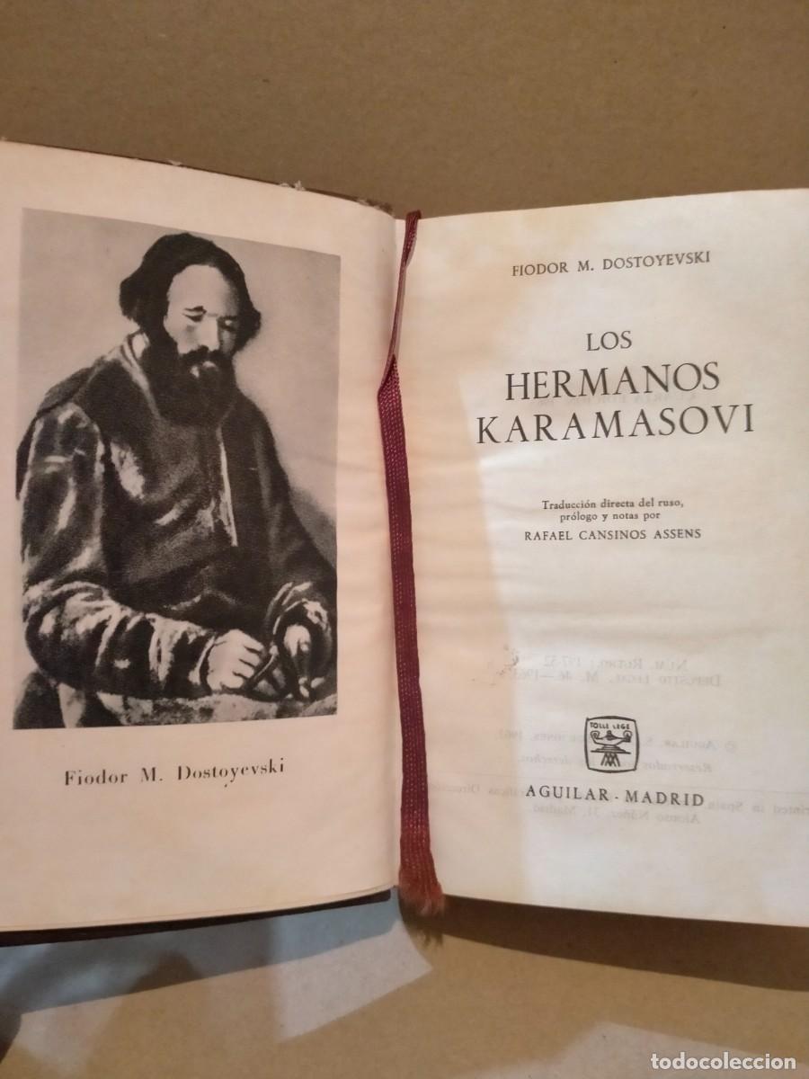 Libros de segunda mano: DOSTOYEVSKI. LOS HERMANOS KARAMASOVI .AGUILAR - Foto 2