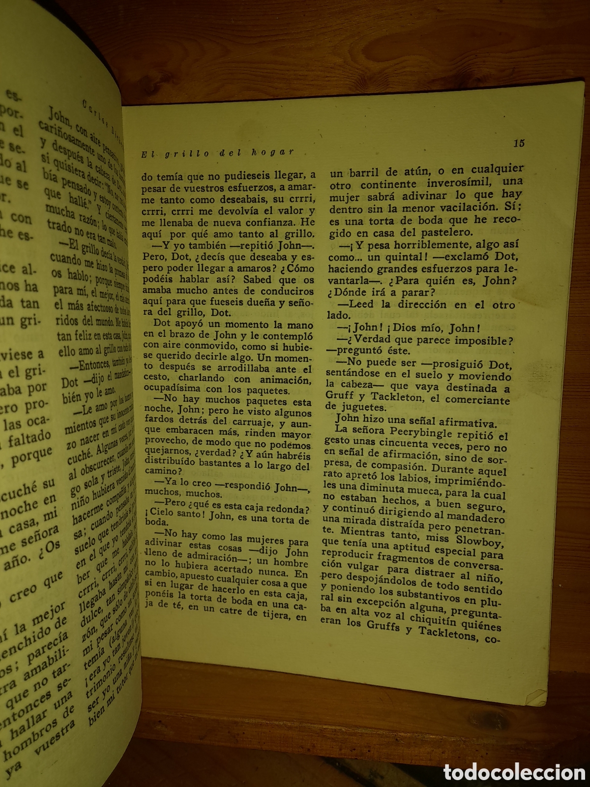 Libros de segunda mano: CARLOS DICKENS EL GRILLO DEL HOGAR PRIMERA EDICION 1944 EDICIONES REGUERA - Foto 7