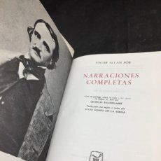 Libros de segunda mano: NARRACIONES COMPLETAS. EDGAR ALLAN POE. EDITORIAL AGUILAR. 1968. Lote 369143971