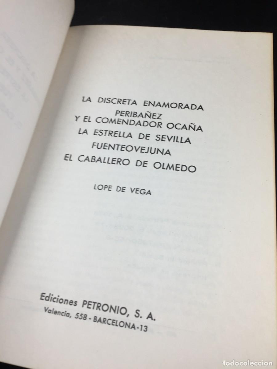 Libros de segunda mano: Lope de Vega. Obras selectas. Ediciones Petronio 1973 - Foto 3