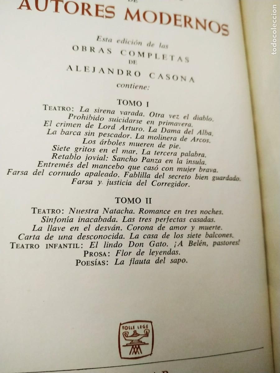 Libros de segunda mano: Obras Completas II - Alejandro Casona. Aguilar - Foto 6