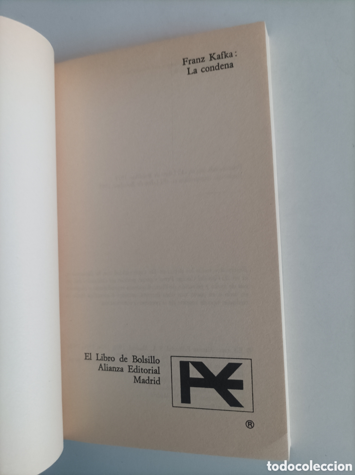 Libros de segunda mano: La condena / Frank Kafka - Foto 3