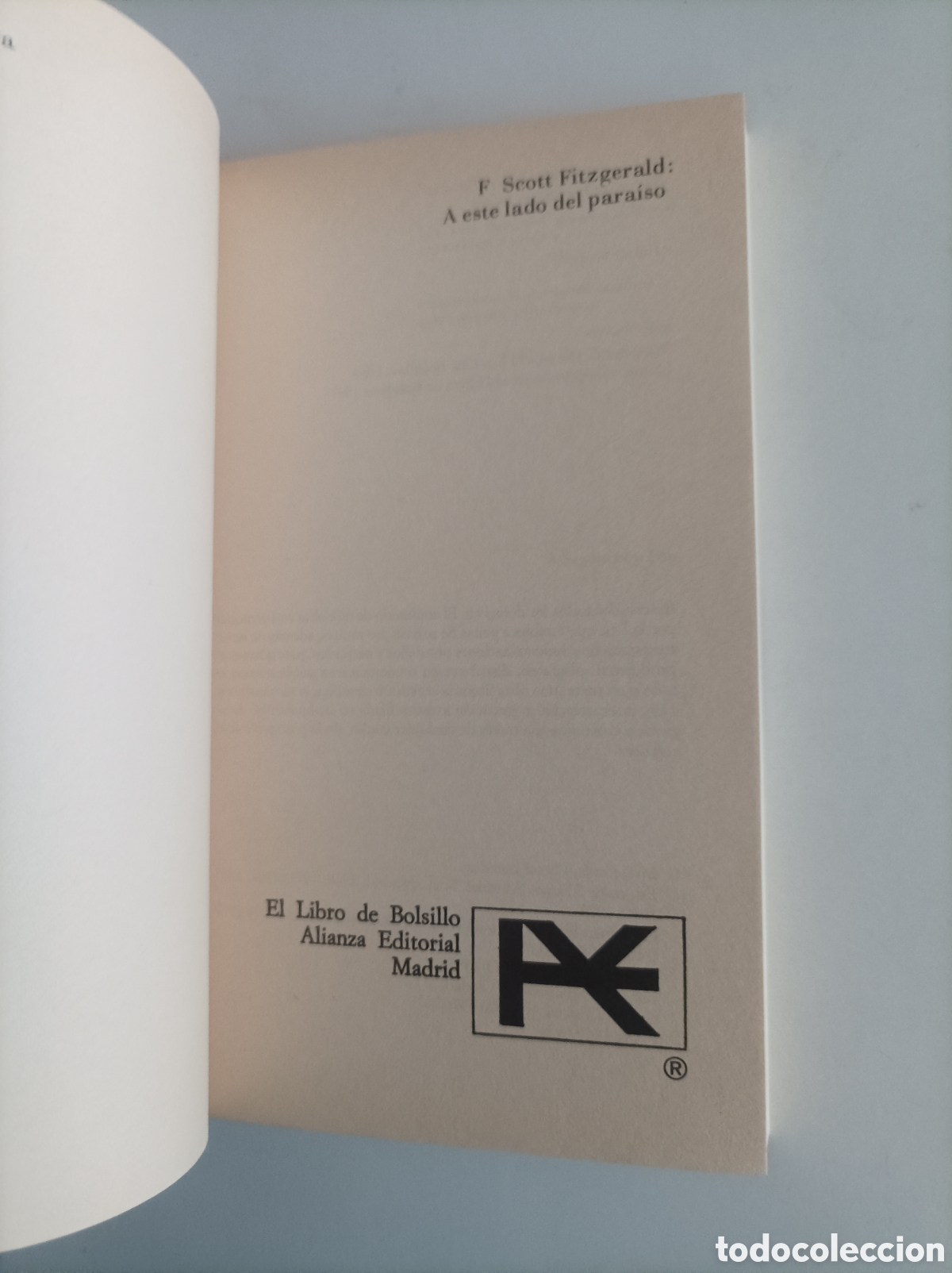 Libros de segunda mano: A este lado del para&iacute;so / Francis Scott Fitzgerald - Foto 2