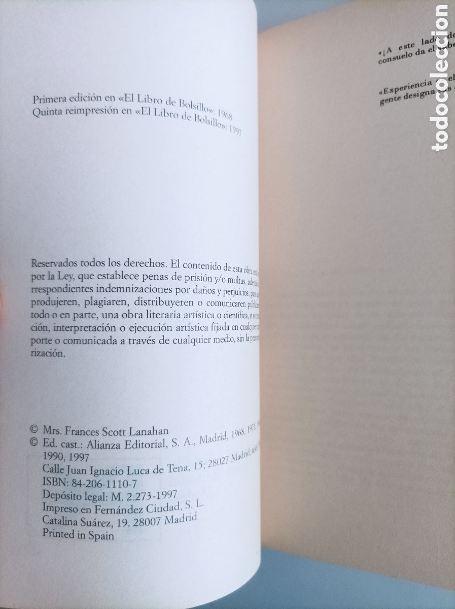 Libros de segunda mano: A este lado del para&iacute;so / Francis Scott Fitzgerald - Foto 3