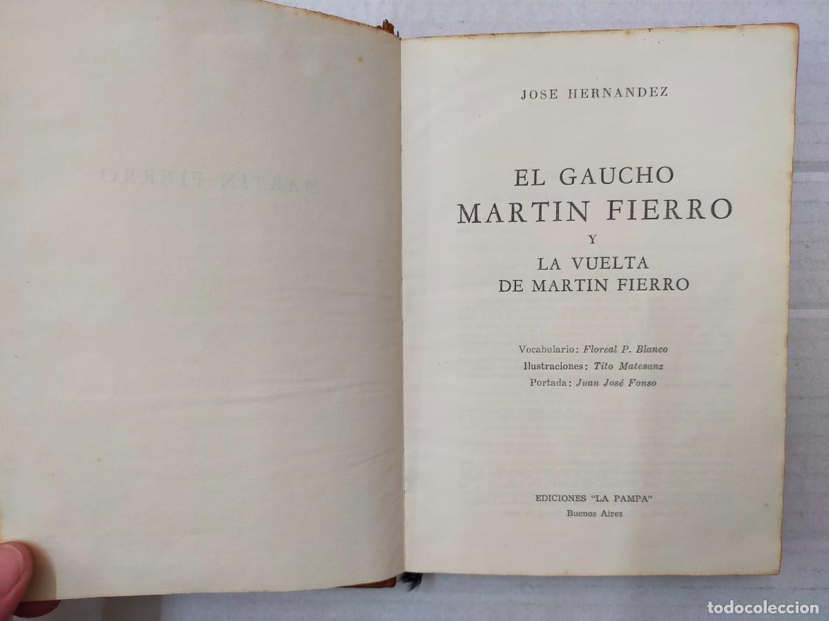 Libros de segunda mano: MART&Iacute;N FIERRO, de Jos&eacute; Hern&aacute;ndez - Foto 3