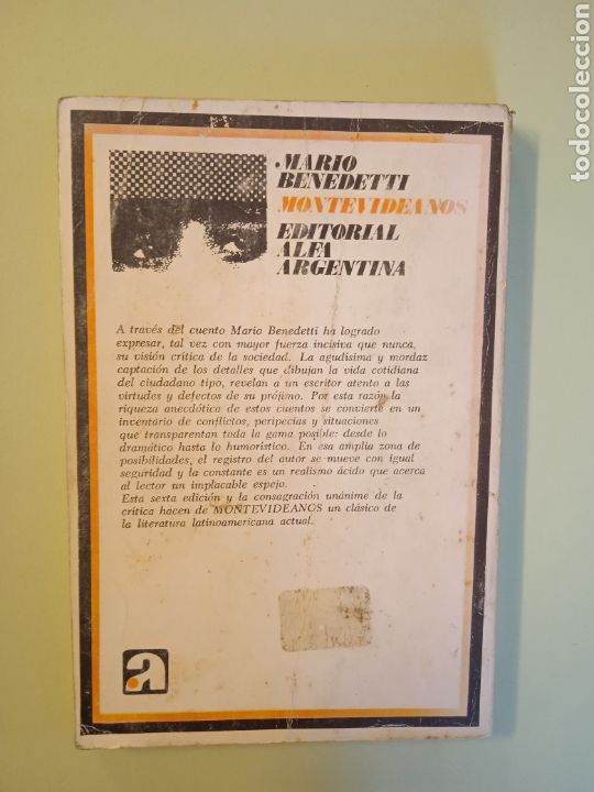 Libros de segunda mano: Montevideanos. Mario Benedetti. - Foto 2
