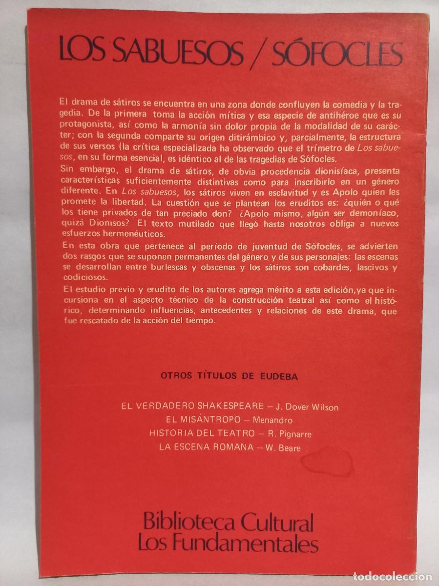 Libros de segunda mano: S&oacute;focles - Los Sabuesos - 1973 - Foto 4