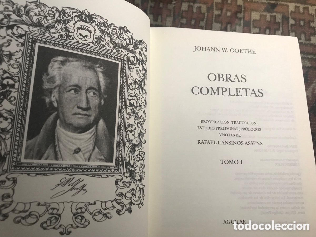 Libros de segunda mano: Goethe. Obras completas I. Aguilar - Foto 2