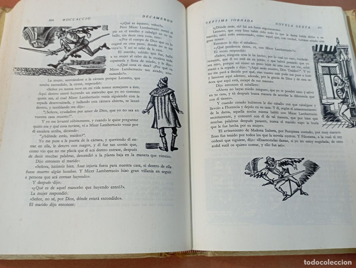 Libros de segunda mano: Decamer&oacute;n - Giovanni Boccaccio - ediciones nauta 1966 - CLB - Foto 5