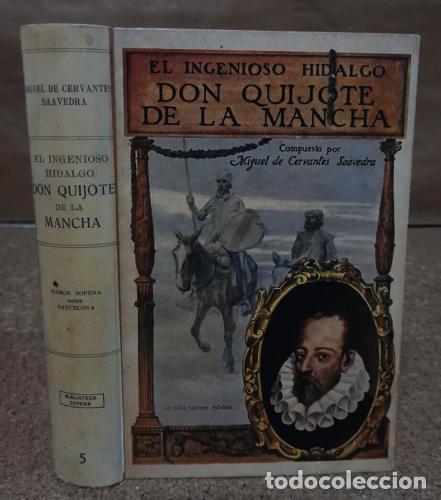 Second hand books: Don Quijote De La Mancha.Miguel De Cervantes Saavedra.Editorial Sopena.A&ntilde;o 1936