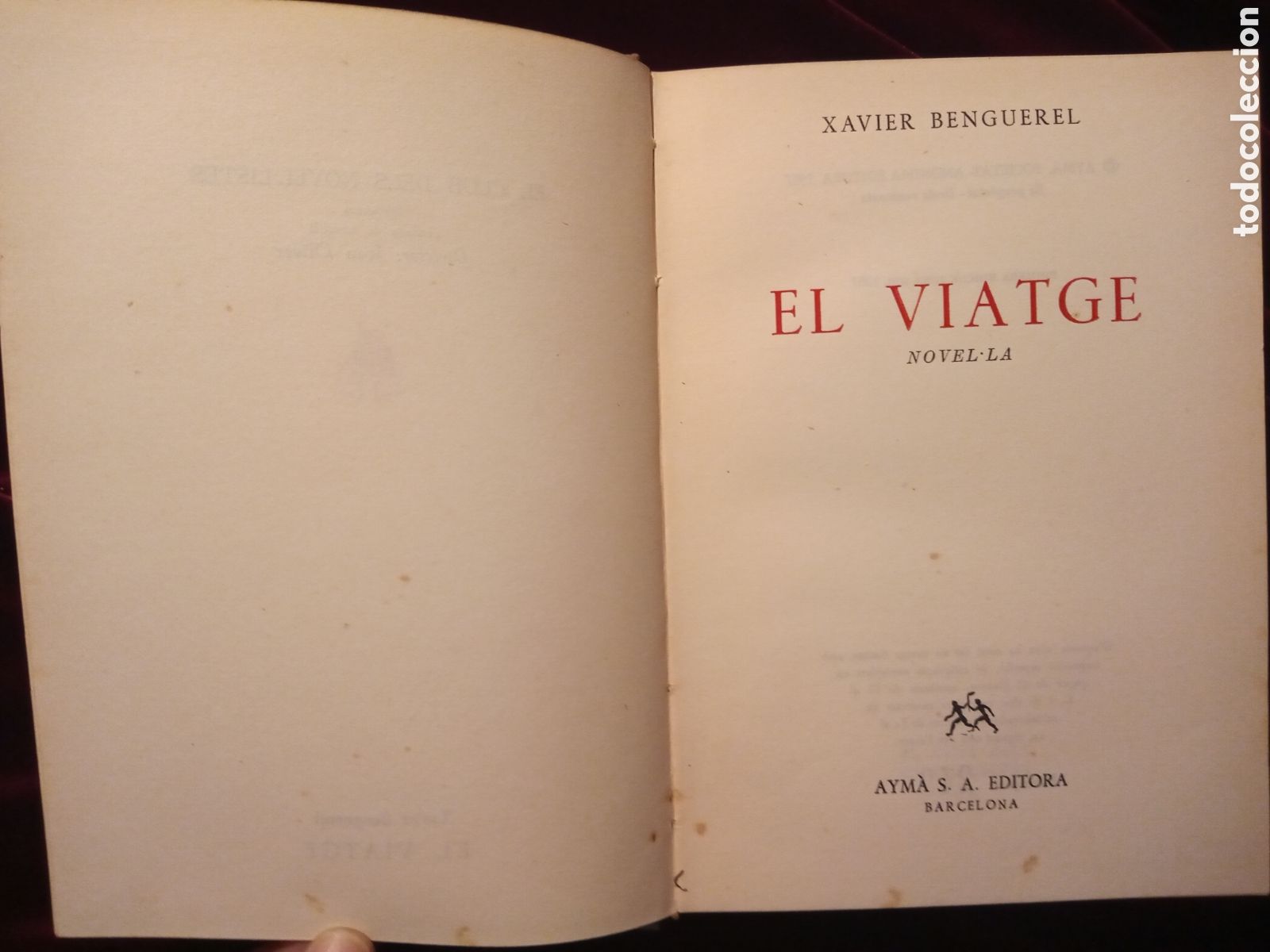Libros de segunda mano: EL VIATGE - X. Benguerel - Aym&agrave; 1957 - Foto 5