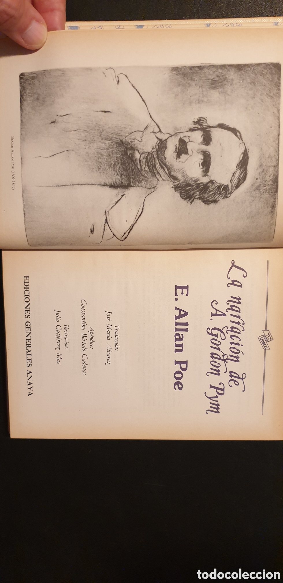 Libros de segunda mano: E. Allan Poe: La narraci&oacute;n de Arthur Gordon Pym - Foto 4