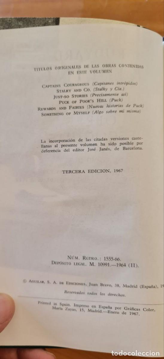 Libros de segunda mano: Ruyard Kipling Obras escogidas 1967 - Foto 4