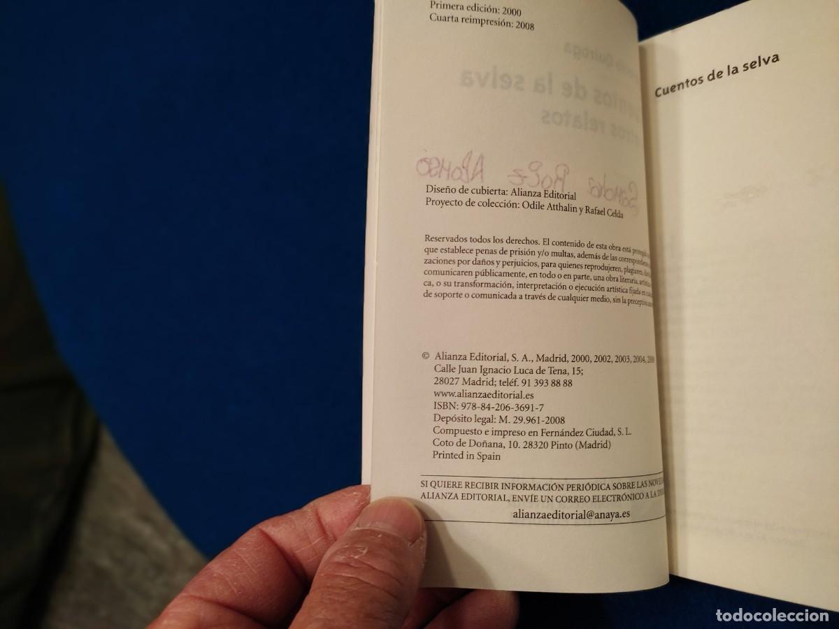 Libros de segunda mano: Cuentos de la Selva Horacio Quiroga Ed. Alianza Editorial 2008 - Foto 5