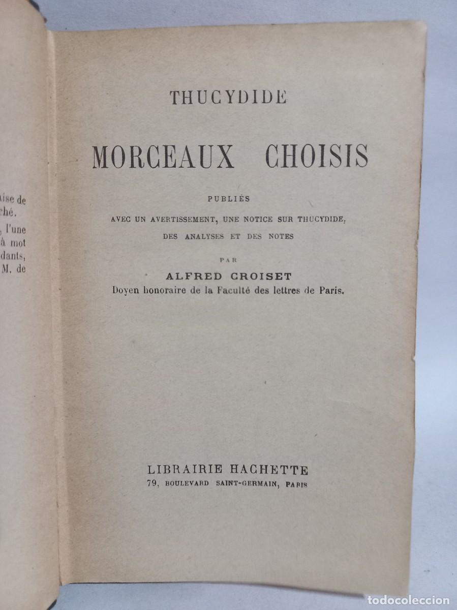 Libros de segunda mano: Thucydide - Morceaux Choisis - Foto 3