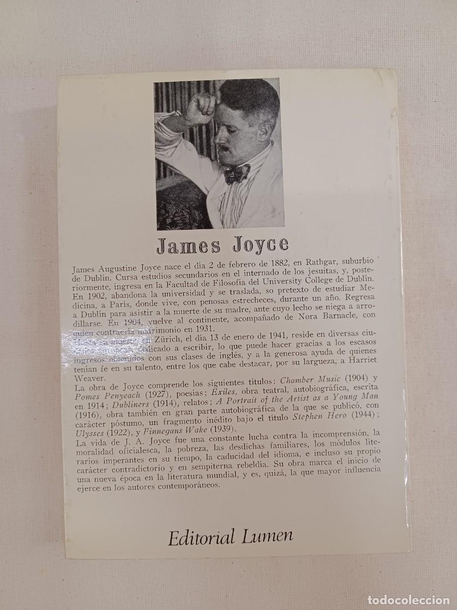 Libros de segunda mano: JOYCE, JAMES. DUBLINESES. TRADUCCI&Oacute;N DE G. CABRERA INFANTE - Foto 2