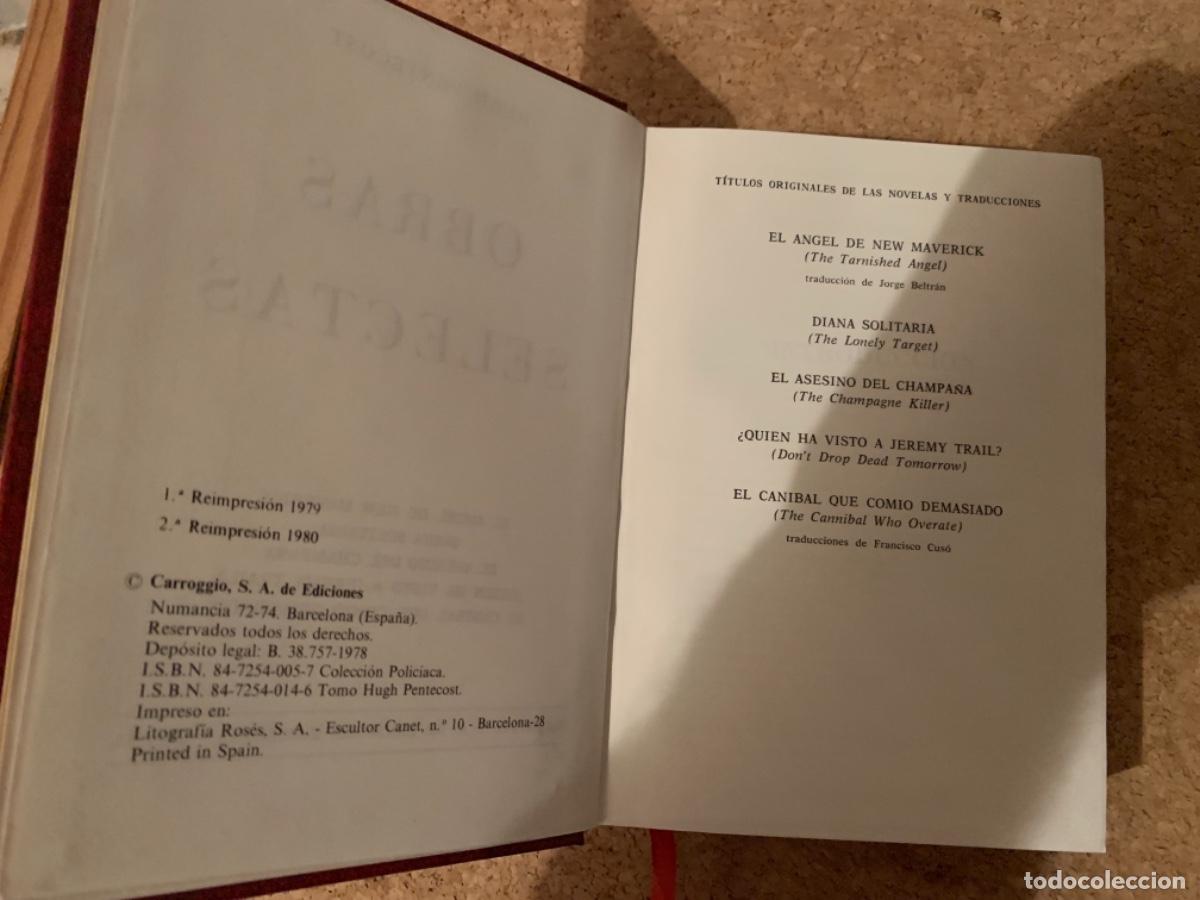 Libros de segunda mano: Obras selectas de Hugh Pentecost (Bols 21) - Foto 2