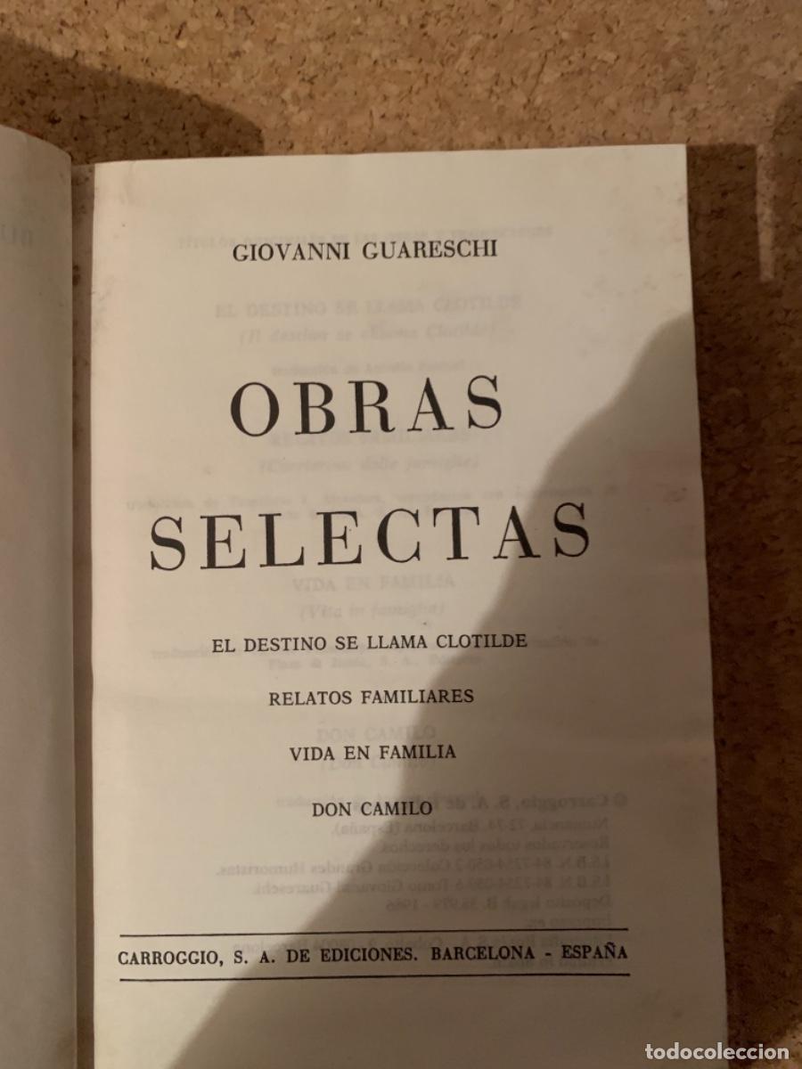 Libros de segunda mano: Obras Selectas de Giovanni Guareschi (Bols 21) - Foto 3