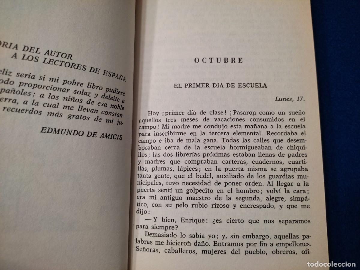 Libros de segunda mano: CORAZ&Oacute;N Edmondo de Amicis Ediciones Mateu 1985 - Foto 7