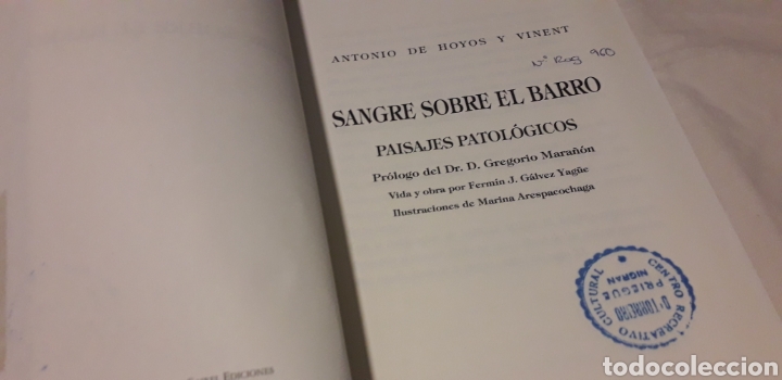 Libros de segunda mano: SANGRE SOBRE EL BARRO, ANTONIO DE HOYOS Y VINENT, - Foto 2