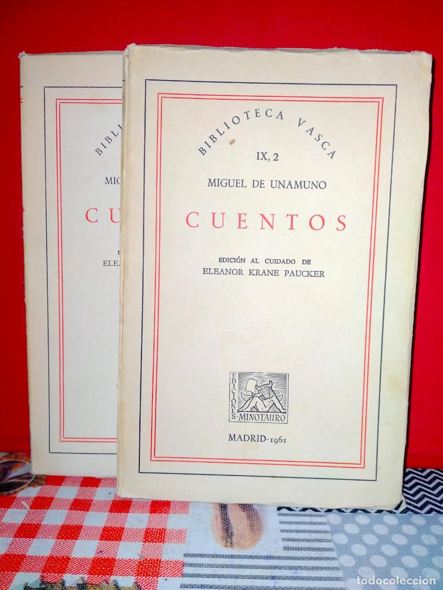 Libros de segunda mano: MIGUEL DE UNAMUNO. CUENTOS (2 TOMOS) .MINOTAURO - Foto 2