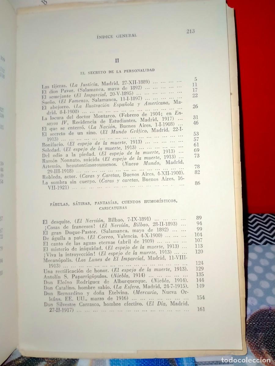 Libros de segunda mano: MIGUEL DE UNAMUNO. CUENTOS (2 TOMOS) .MINOTAURO - Foto 5