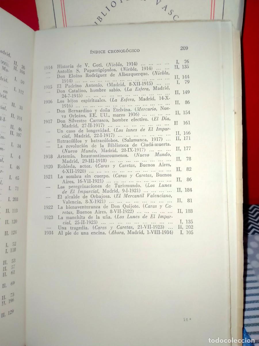 Libros de segunda mano: MIGUEL DE UNAMUNO. CUENTOS (2 TOMOS) .MINOTAURO - Foto 9