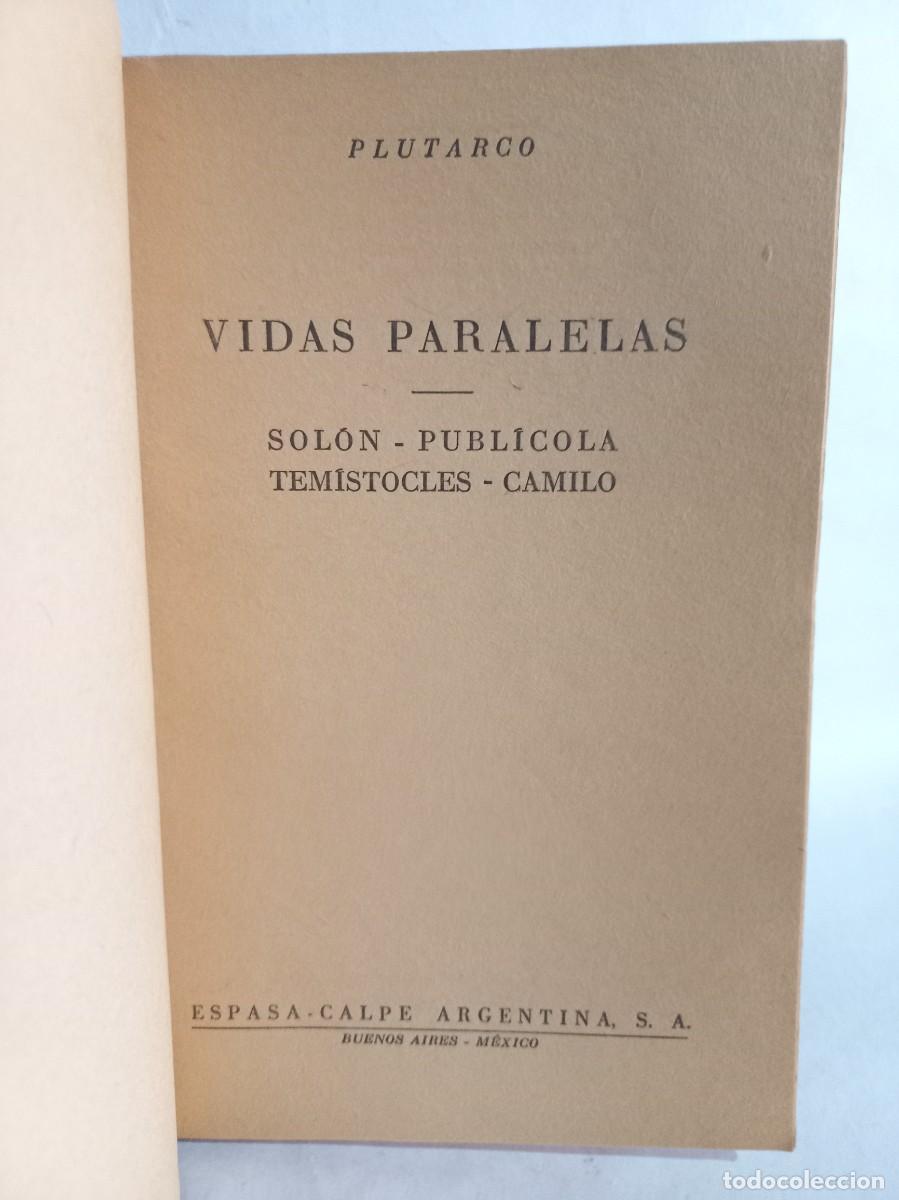 Libros de segunda mano: Plutarco - Vidas Paralelas 9 tomos - Foto 3