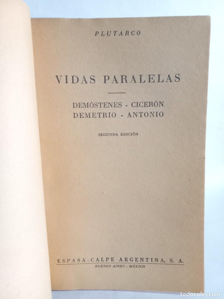 Libros de segunda mano: Plutarco - Vidas Paralelas 9 tomos - Foto 8