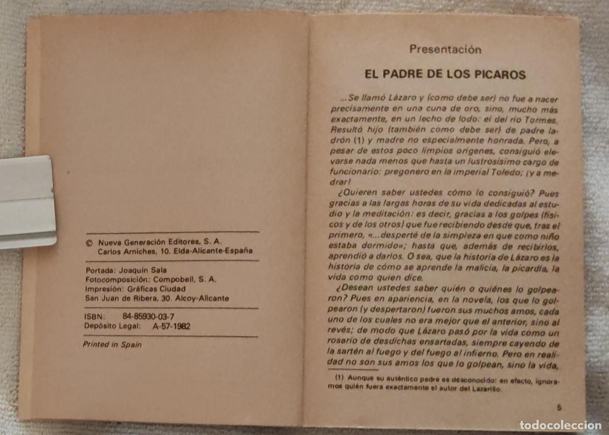 Libros de segunda mano: LAZARILLO DE TORMES. - Foto 3