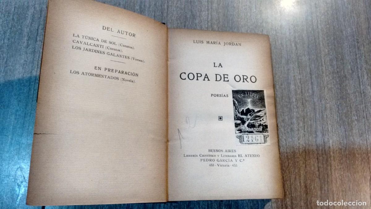 Libros de segunda mano: LUIS MARIA JORDAN - LA COPA DE ORO - Foto 4