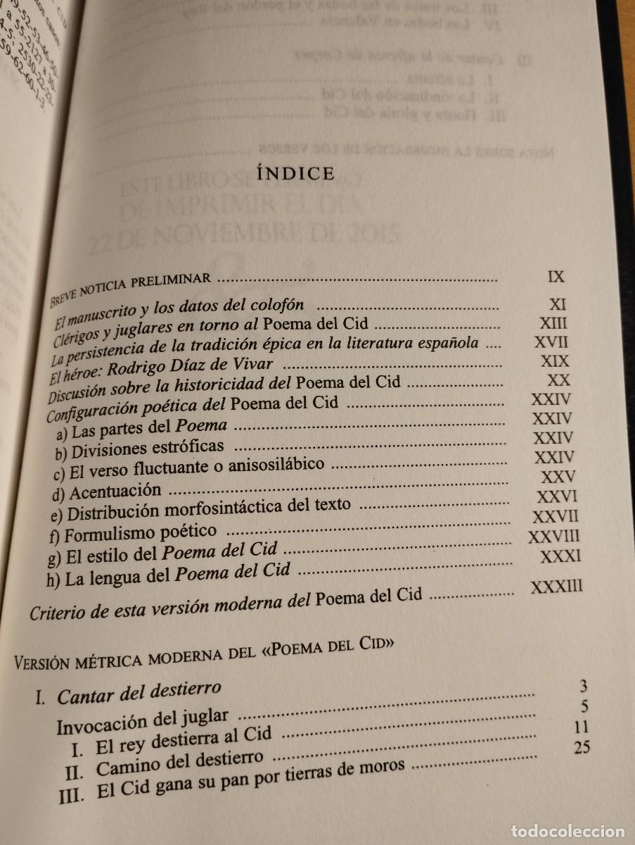 Libros de segunda mano: POEMA DEL CID (VERSI&Oacute;N Y PR&Oacute;LOGO DE FRANCISCO L&Oacute;PEZ ESTRADA) - Foto 4