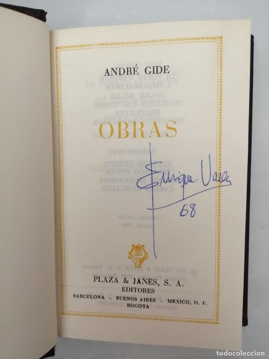 Libros de segunda mano: OBRAS DE ANDR&Eacute; GIDE (PRIMERA EDICI&Oacute;N) - Foto 3