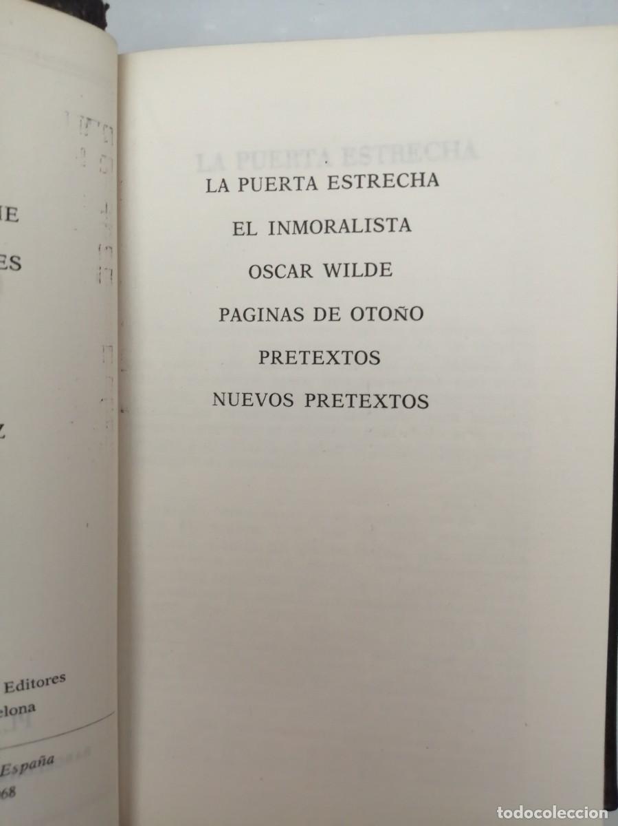 Libros de segunda mano: OBRAS DE ANDR&Eacute; GIDE (PRIMERA EDICI&Oacute;N) - Foto 4