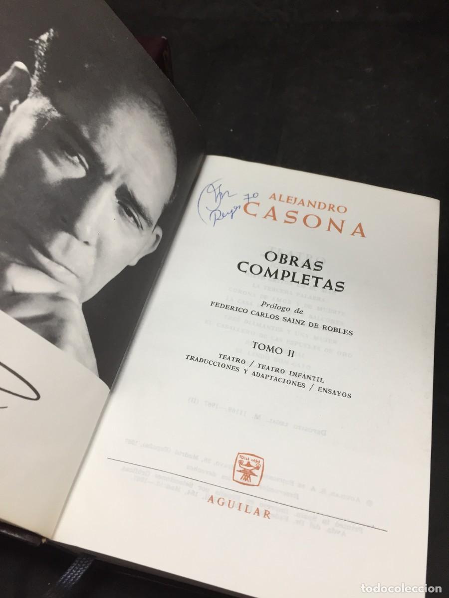 Libros de segunda mano: ALEJANDRO CASONA. OBRAS COMPLETAS. DOS TOMOS, ediciones Aguilar 1967 - Foto 8