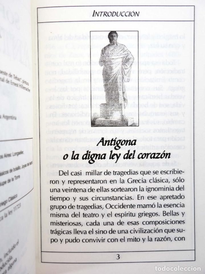 Libros de segunda mano: CL&Aacute;SICOS DE BOLSILLO 1. ANT&Iacute;GONA (S&oacute;focles) Longseller, 2001. OFRT - Foto 7