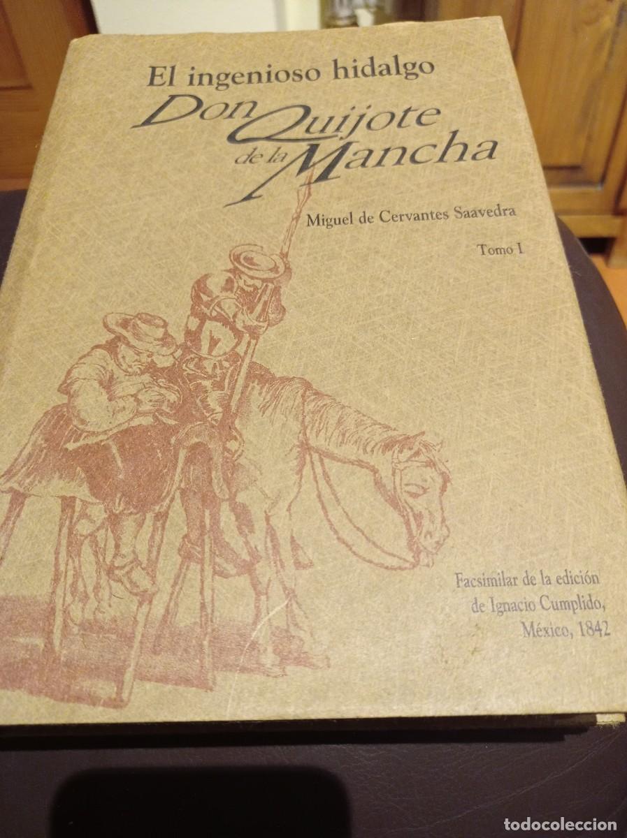 Libros de segunda mano: Libro facs&iacute;mil Don Quijote de la Mancha. 2 tomos. Editado en M&eacute;xico, 1995, limitada 2000 ejemplares - Foto 1