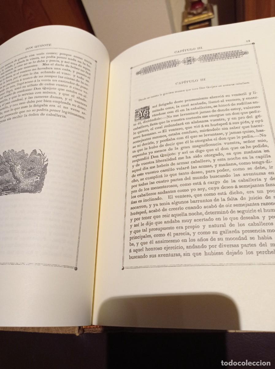 Libros de segunda mano: Libro facs&iacute;mil Don Quijote de la Mancha. 2 tomos. Editado en M&eacute;xico, 1995, limitada 2000 ejemplares - Foto 10