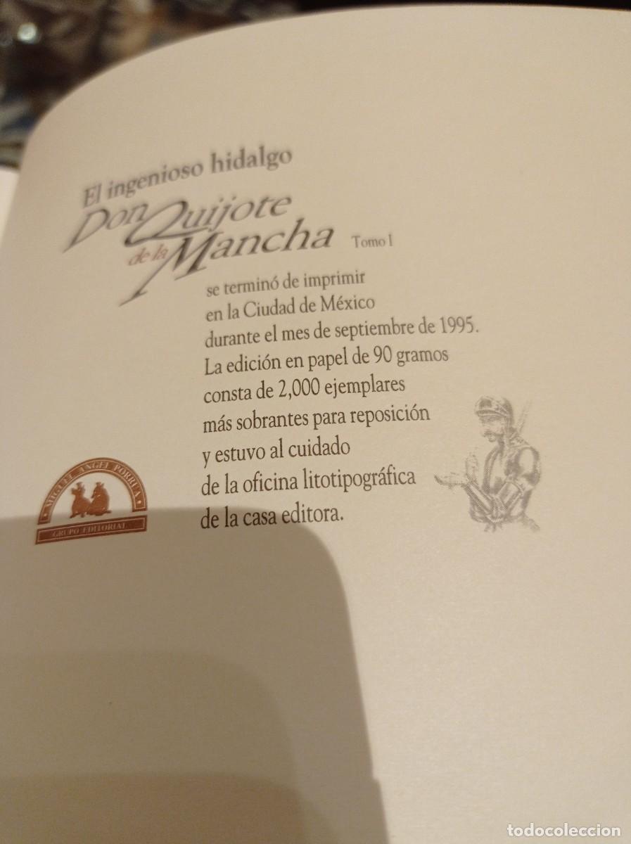 Libros de segunda mano: Libro facs&iacute;mil Don Quijote de la Mancha. 2 tomos. Editado en M&eacute;xico, 1995, limitada 2000 ejemplares - Foto 12