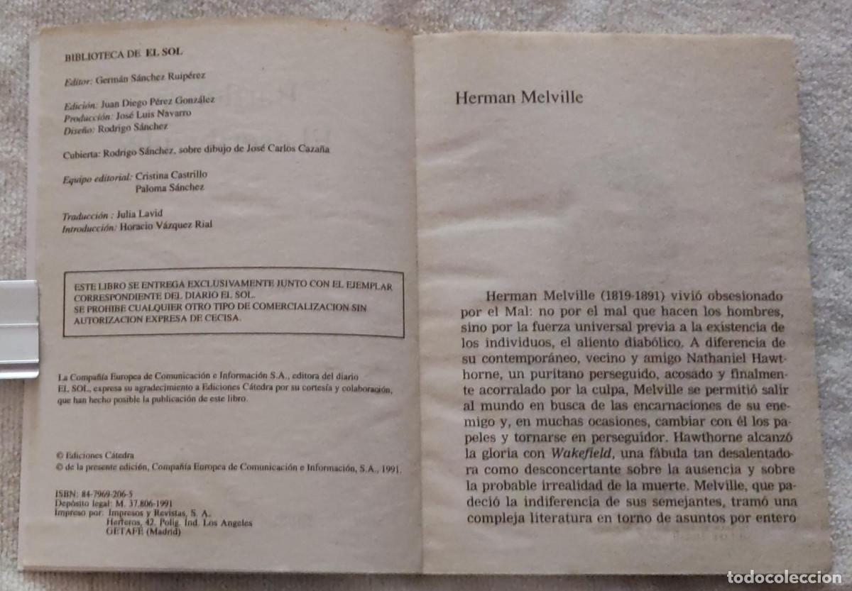 Libros de segunda mano: BARTLEBY, EL ESCRIBIENTE. - Foto 3